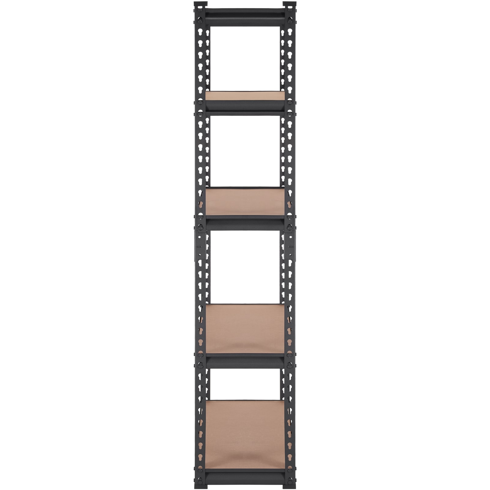Heavy Duty Metal Storage Shelving Unit 5 Tier Adjustable Rack Black_voghion.com